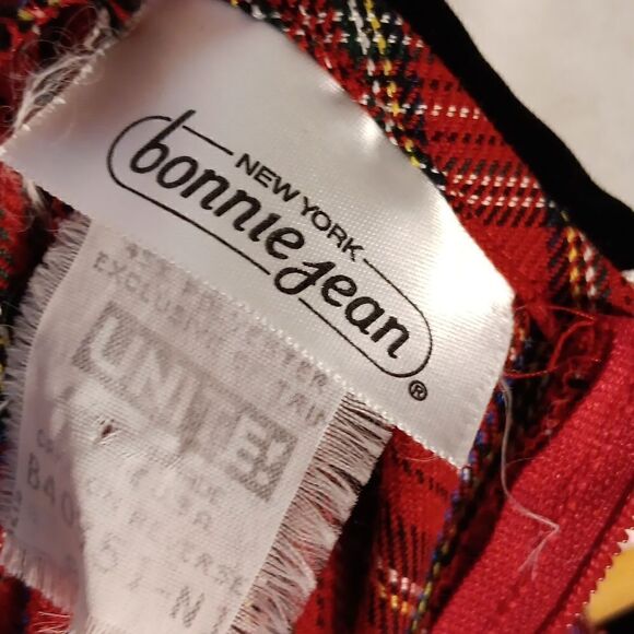 Bonnie Jean Plaid Babydoll Girls Dress - Picture 7 of 8